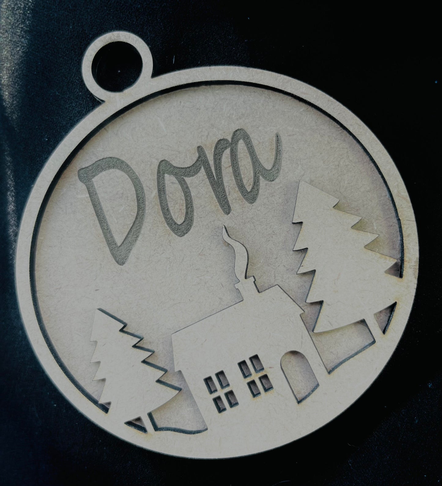 Custom name engraved Christmas bauble