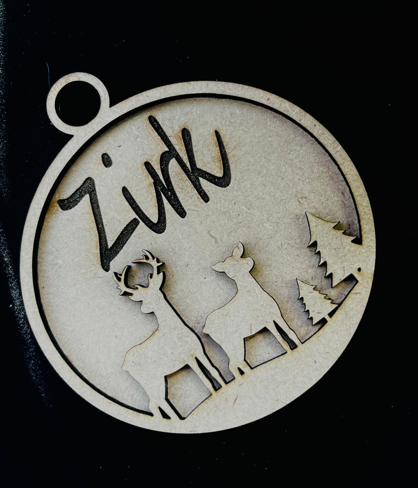 Custom name engraved Christmas bauble