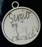 Custom name engraved Christmas bauble