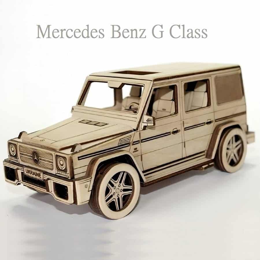 Mercedes G class 3D model puzzle