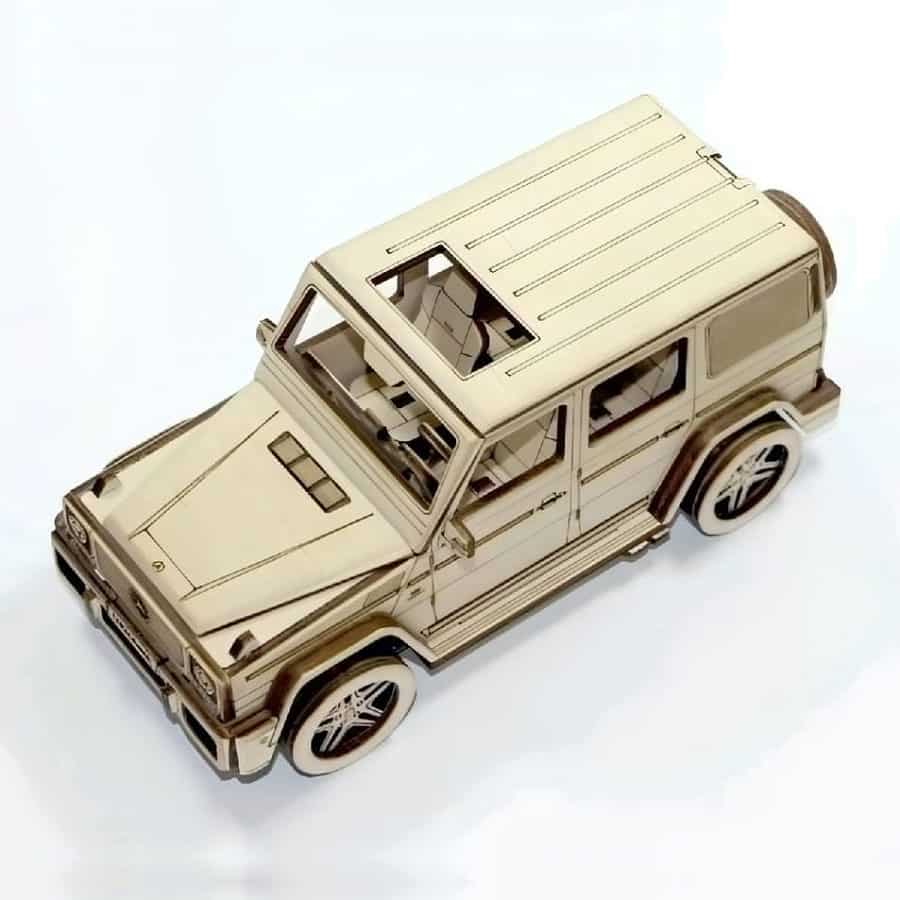 Mercedes G class 3D model puzzle